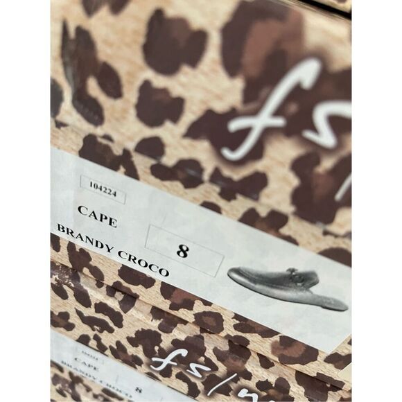 French Sole FS/NY Cape Brandy Croco Slip On Slide Mule Size 8 NIB - Picture 7 of 7